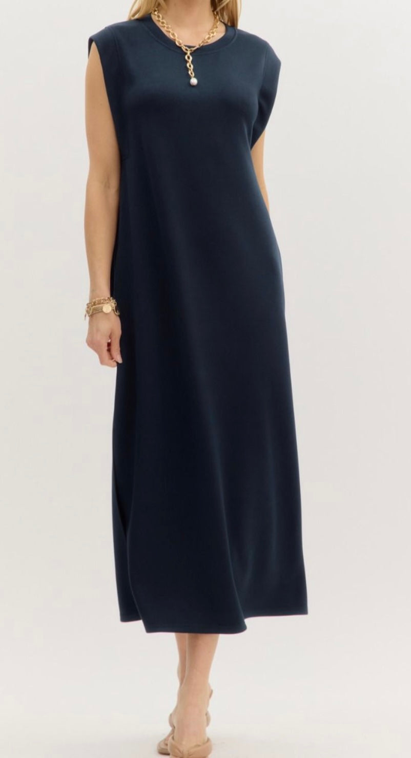 Navy midi