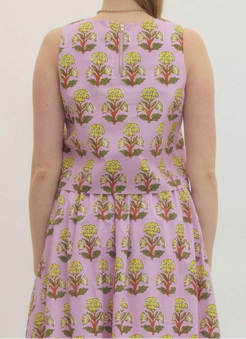 Marigold Bloom Skirt Set