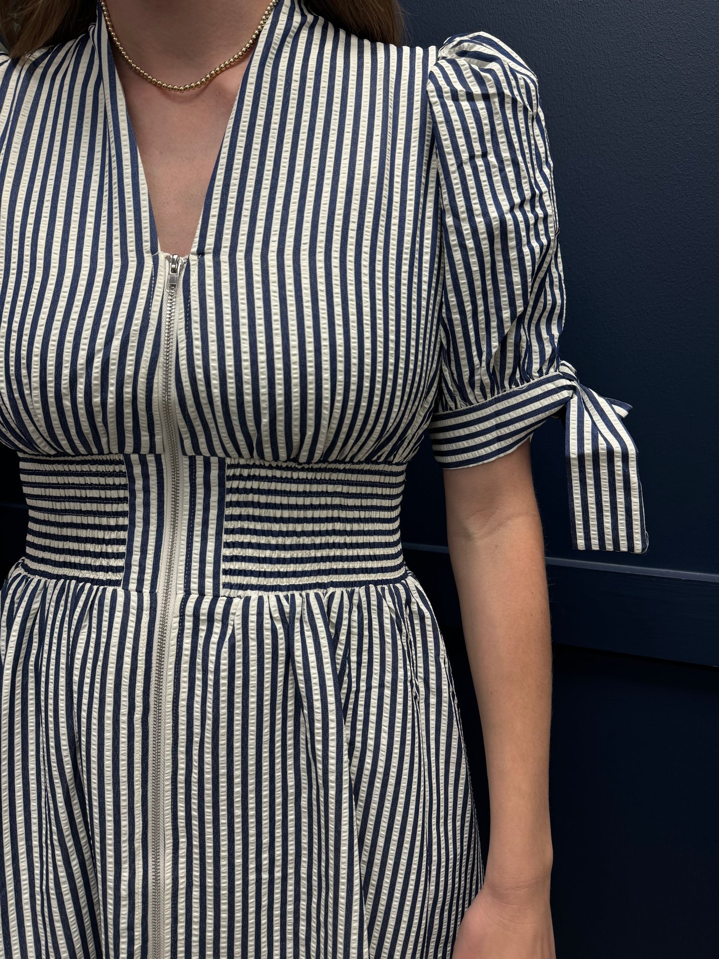 Pinstripe Midi