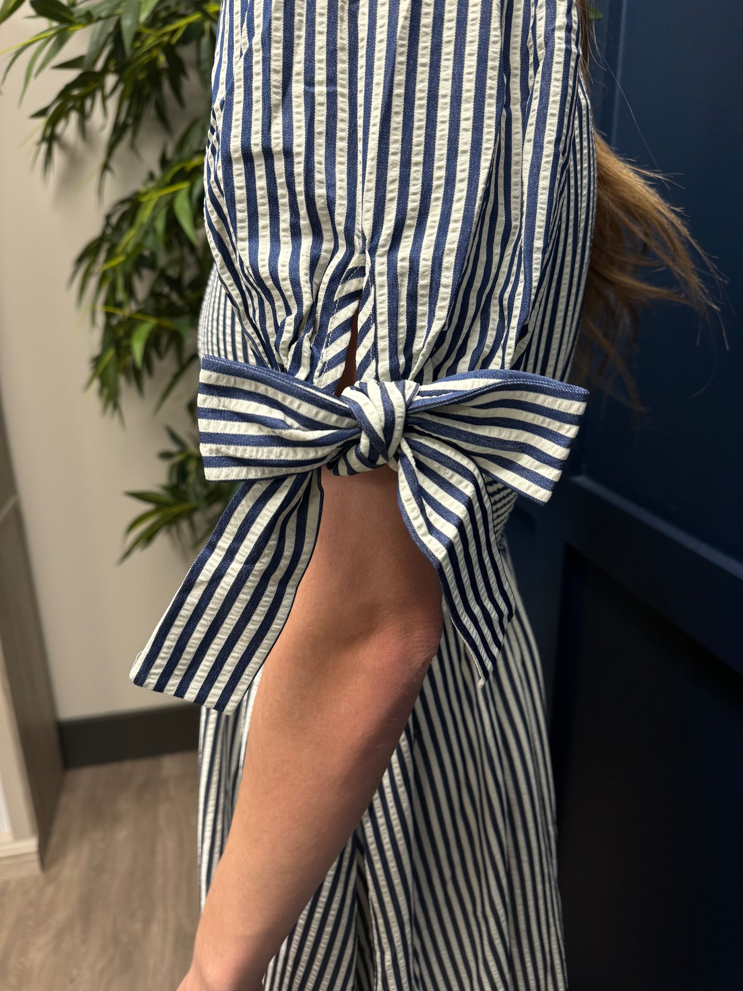Pinstripe Midi