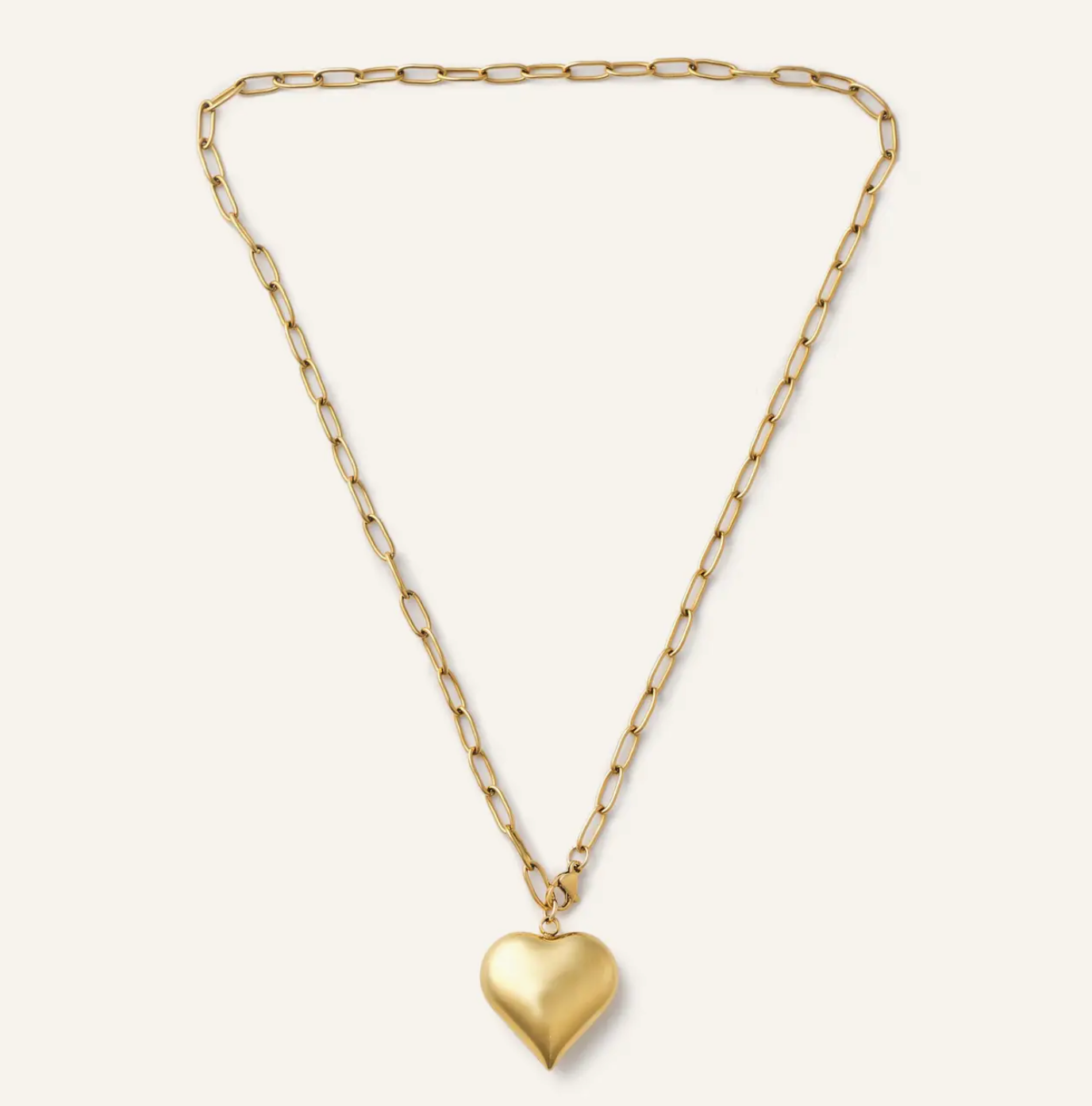 Bubble Heart Chain Necklace