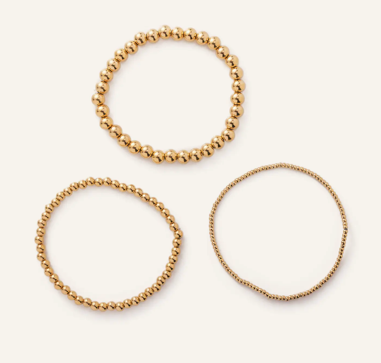 Waterproof Gold Ball Bracelets