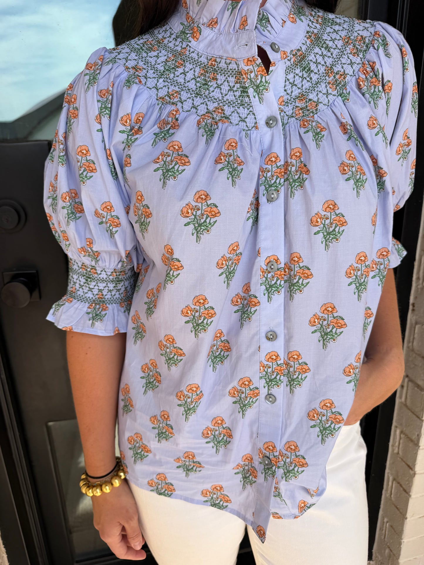 Peach Petal Garden Blouse