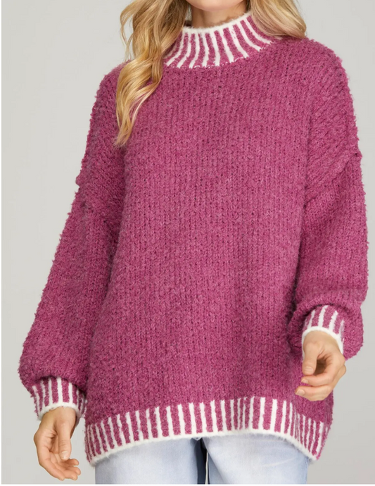 Pink Chunky Sweater