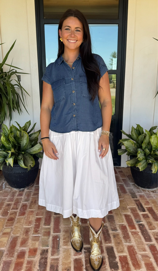 Chambray Top