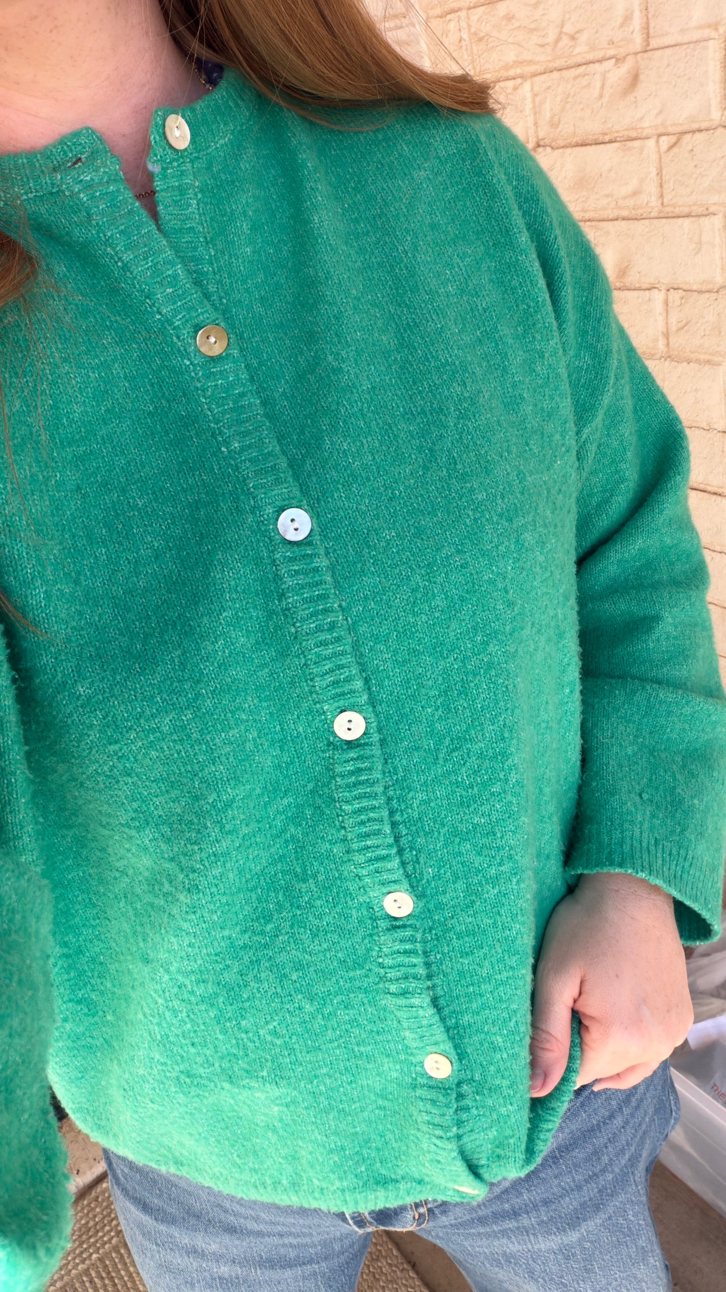 Kelly Green Piper Cardigan