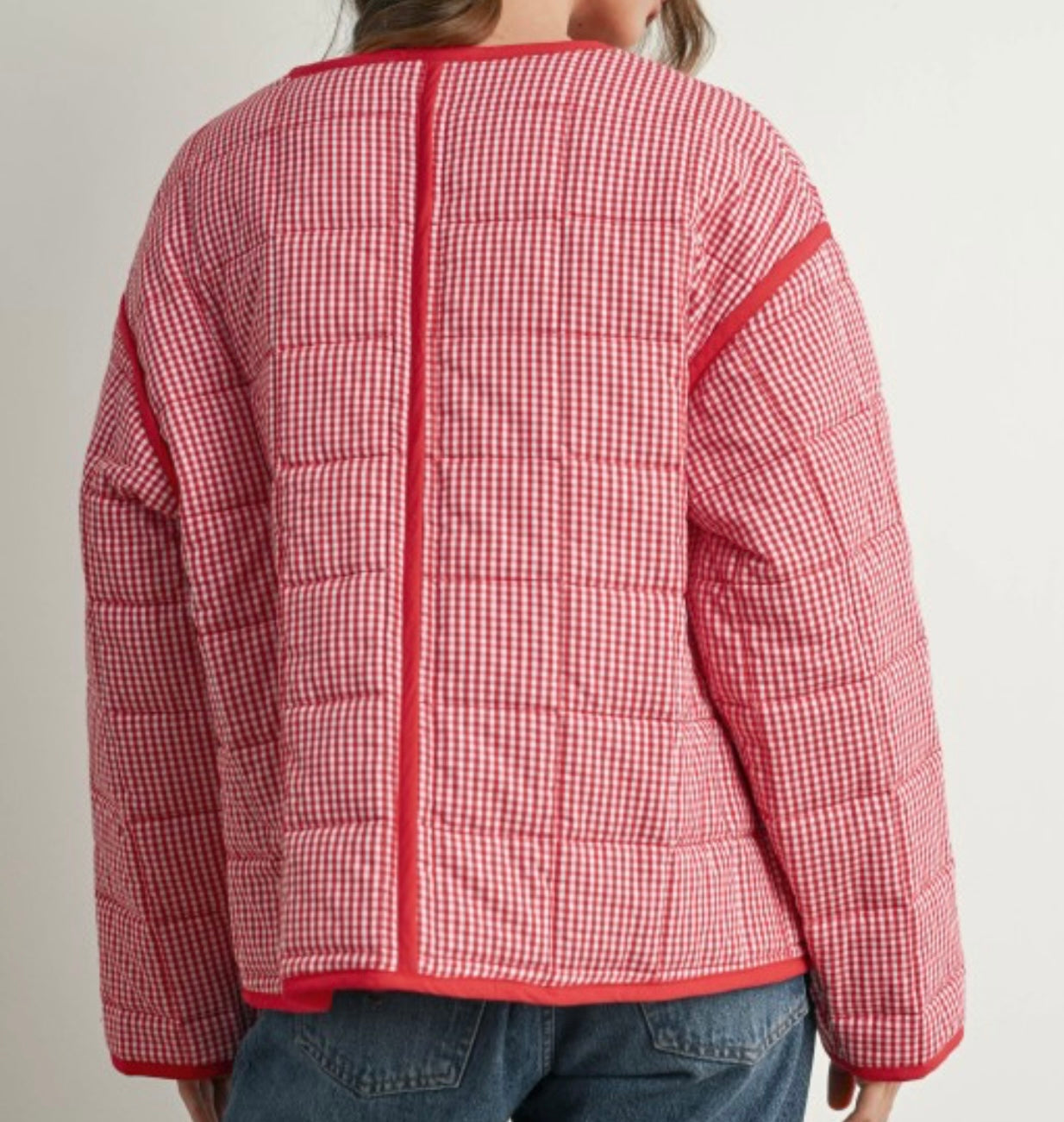 Quilted Button up Puffer Jacket