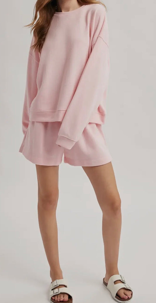 Bubblegum Two-Piece Short Set