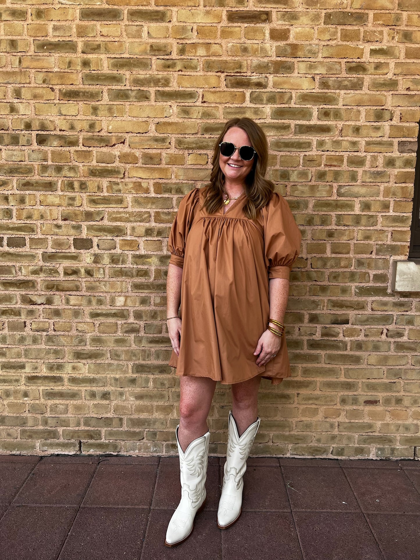 Camel Mini Dress