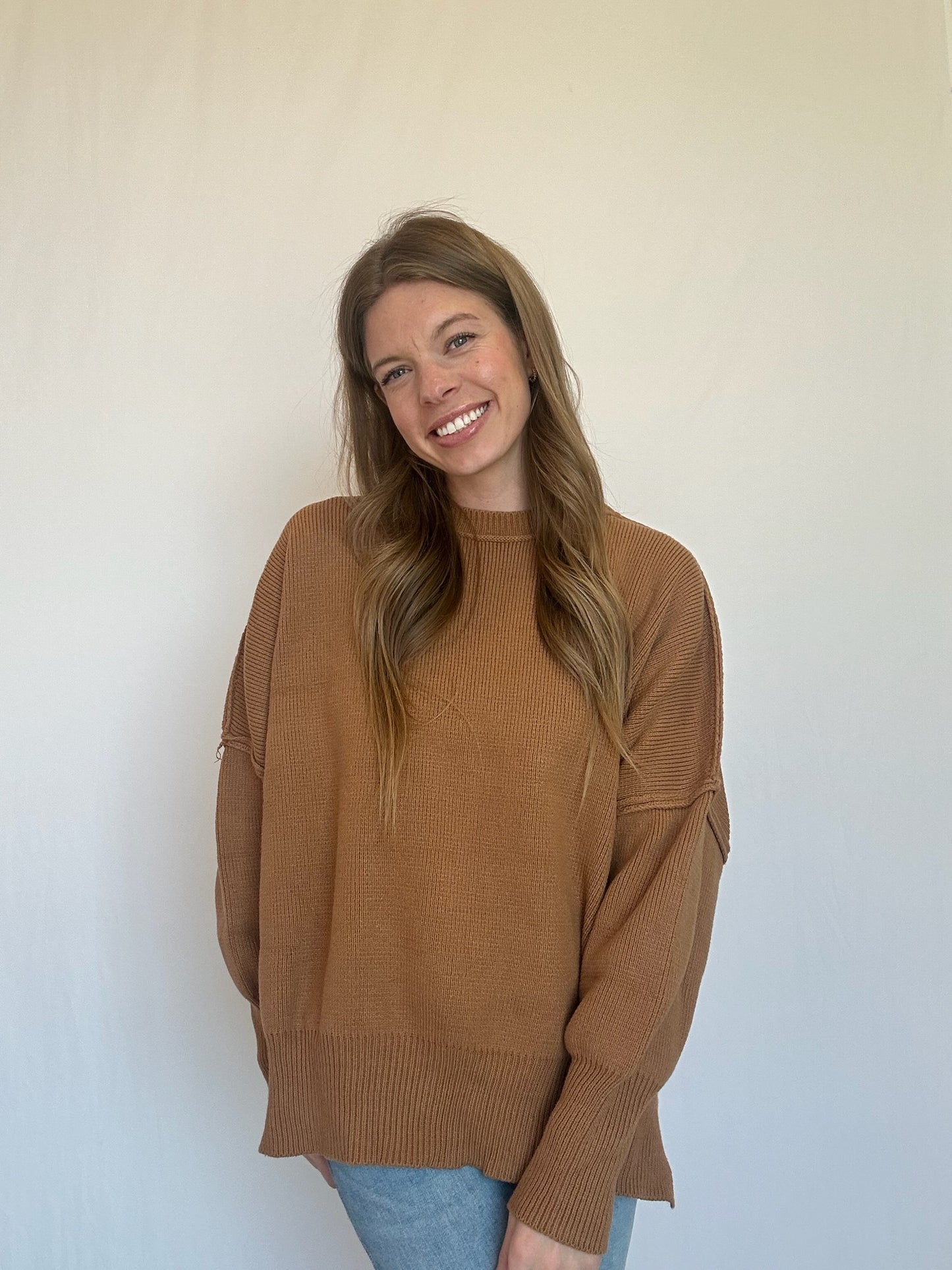 Camel Oversized Sweater