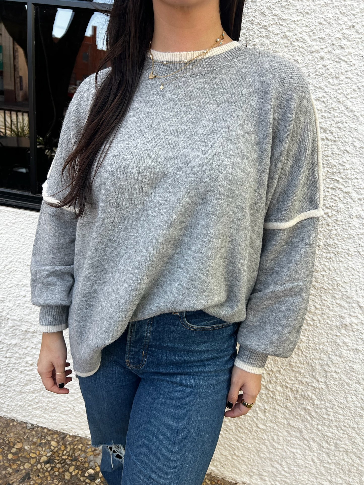 Heather Grey Sweater