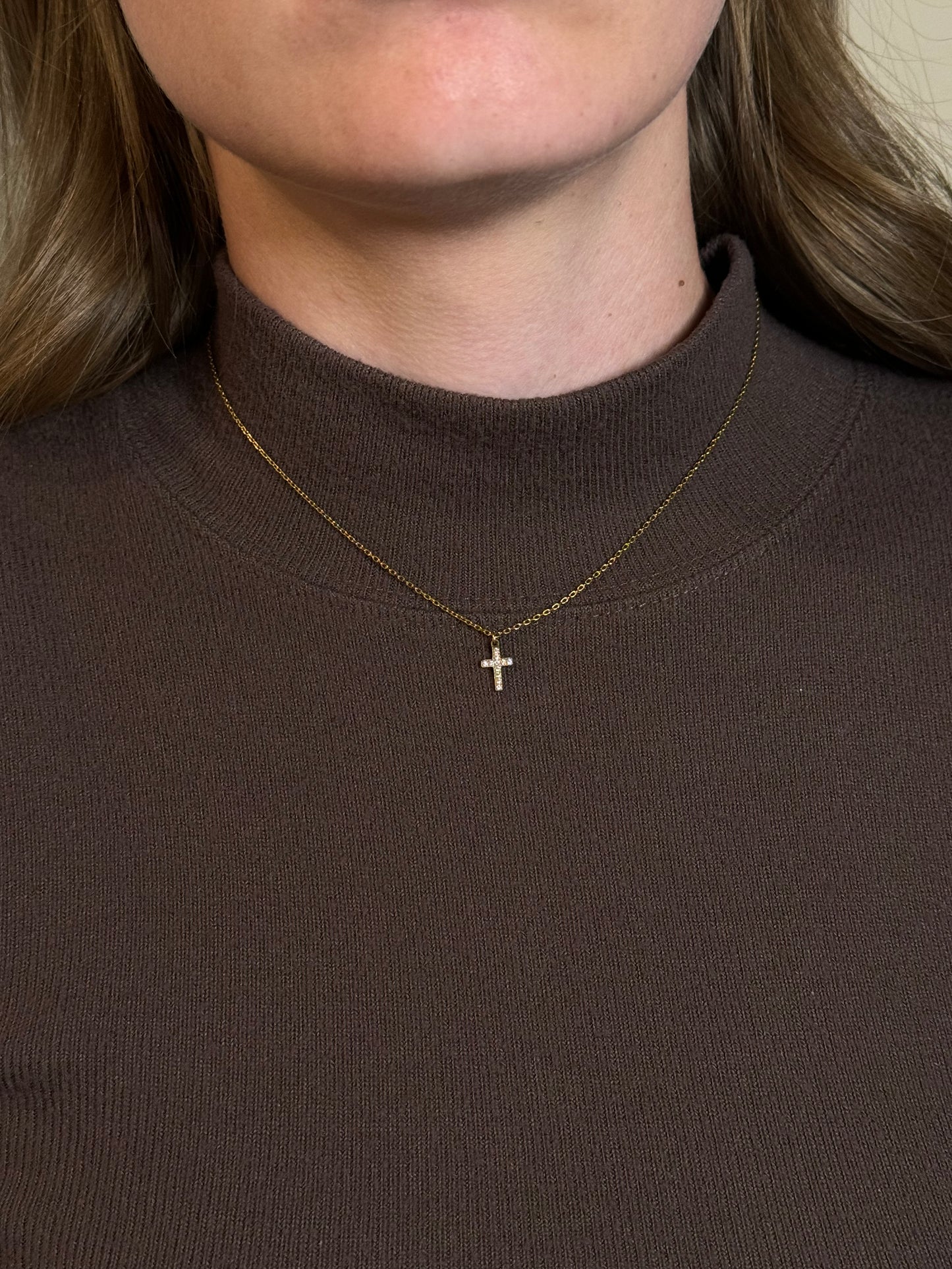 Crystal Cross Necklace