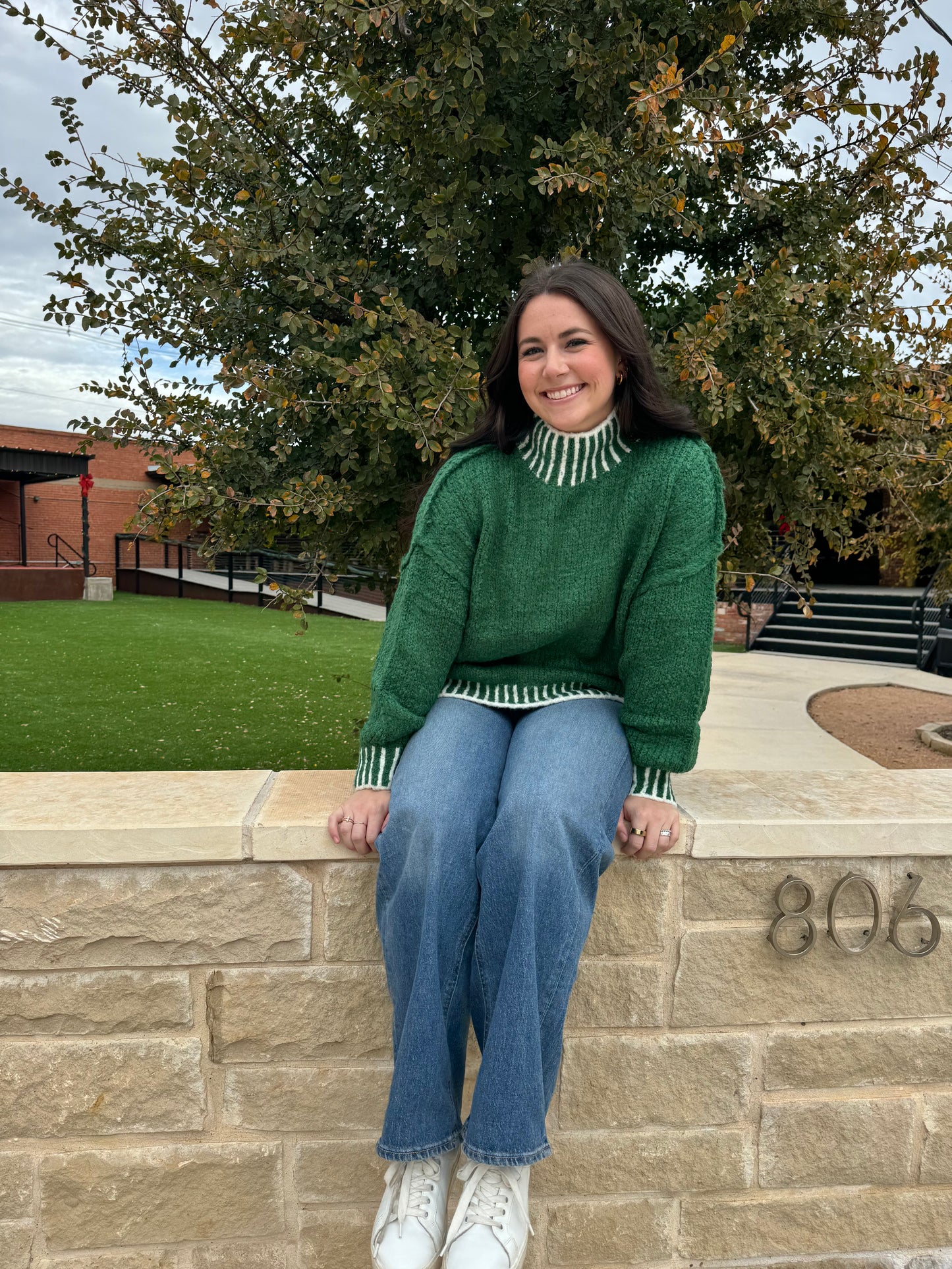 Green Chunky Sweater