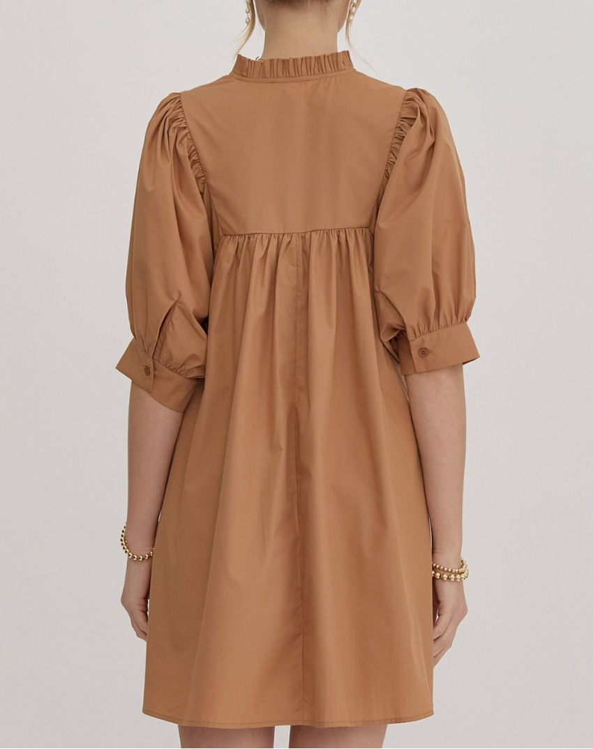 Camel Mini Dress