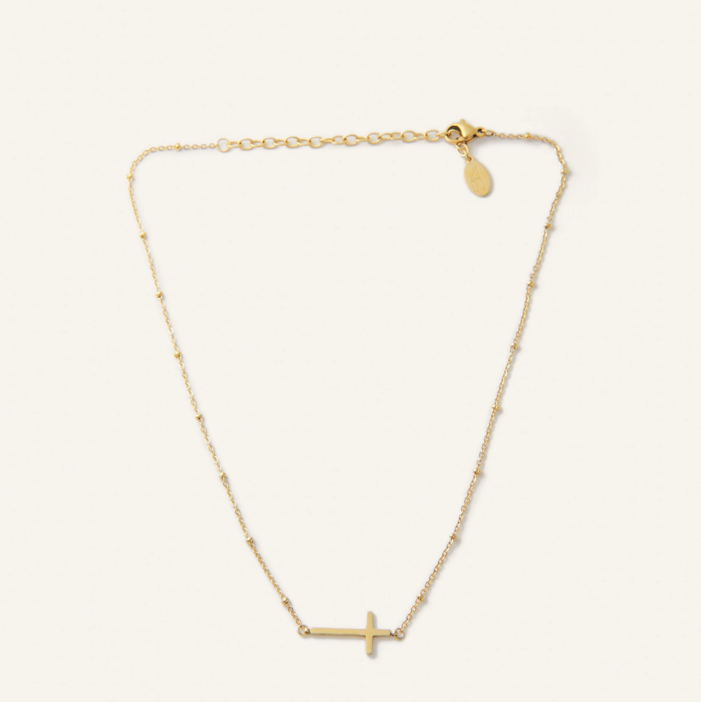 Gold Heavenly Cross Necklace