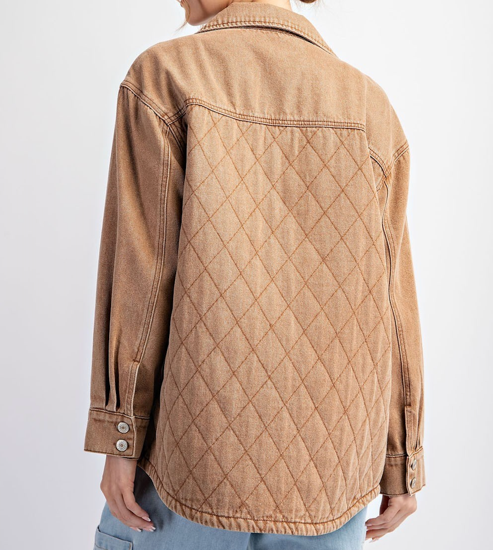 Quilted Camel Jacket