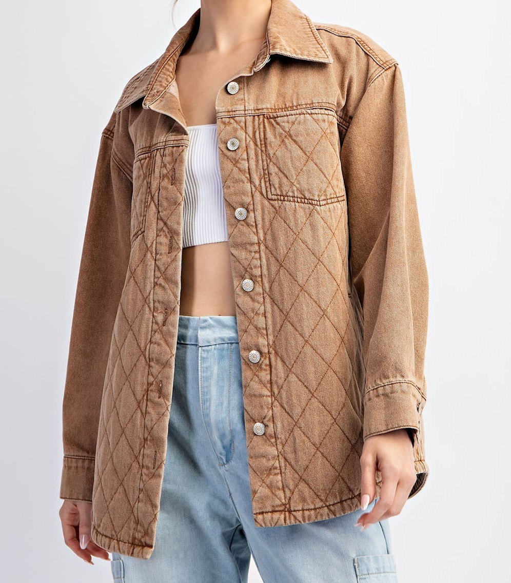 Quilted Camel Jacket