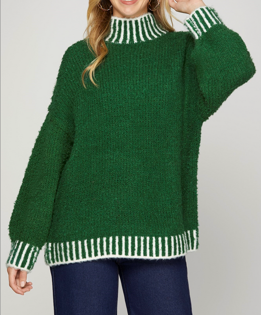 Green Chunky Sweater