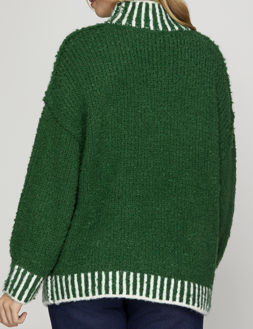 Green Chunky Sweater