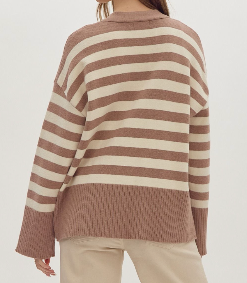 Cocoa Button Up Sweater