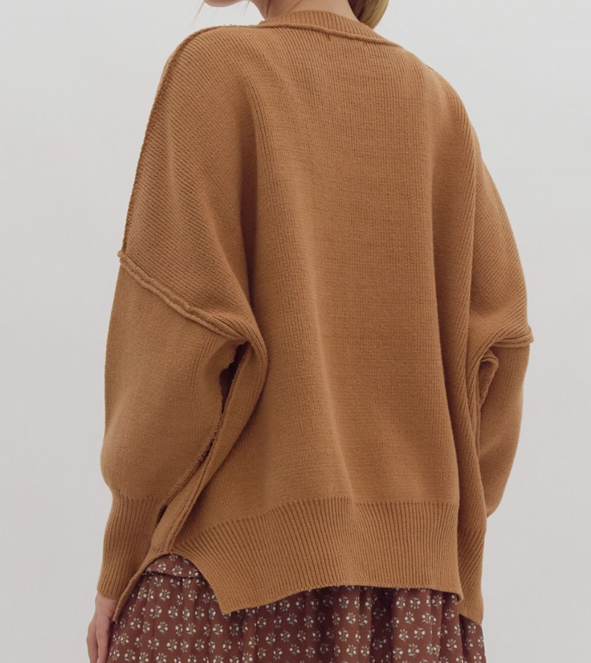 Camel Oversized Sweater