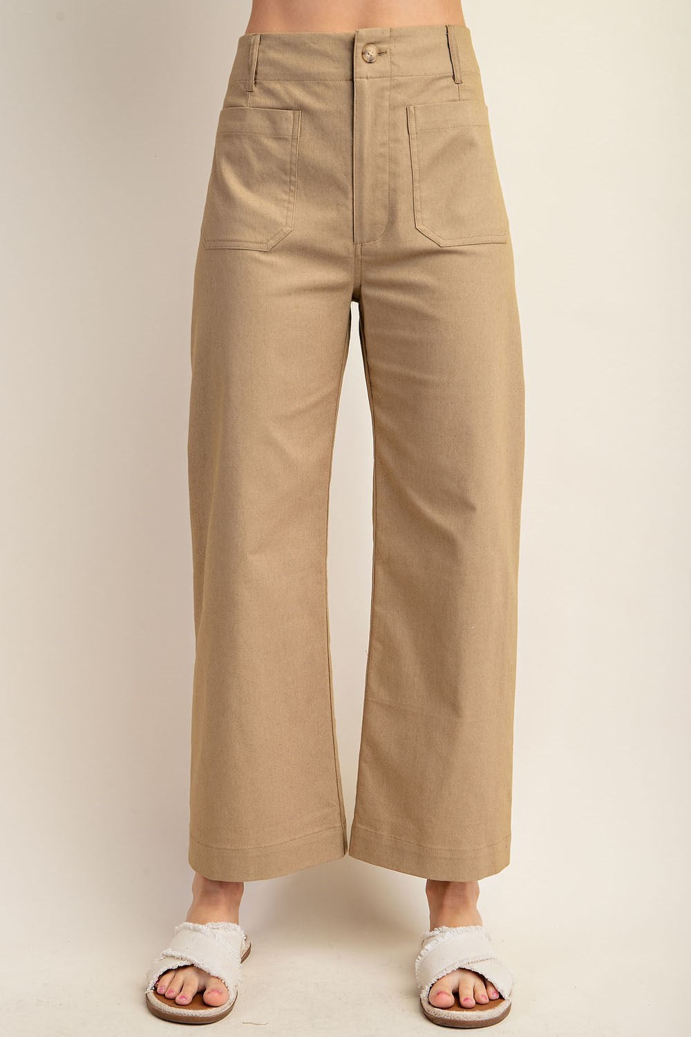 Camel Ankle Cropped Pant